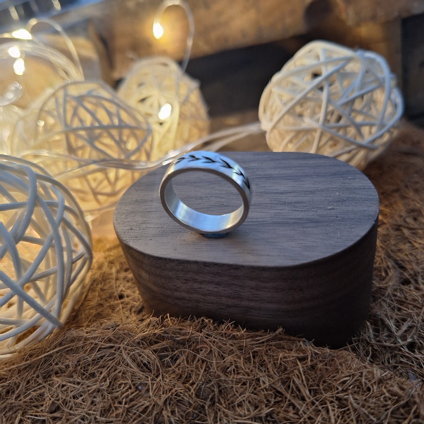 Anillo ramita de olivo.