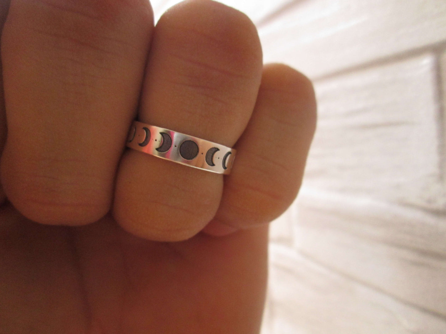 Anillo fases lunares Grabado.