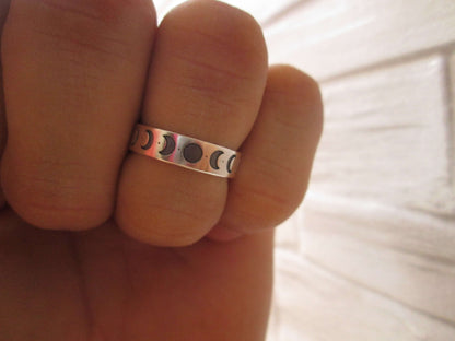 Anillo fases lunares Grabado.