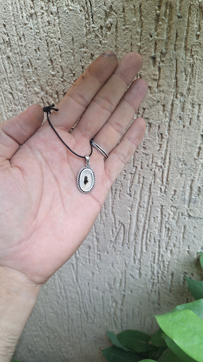 Dije calcedonia dendrítica (pieza unica )