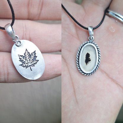 Dije calcedonia dendrítica (pieza unica )